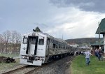 The Railroad Explorer II excursion train has arrived at the former Reading Tremont Station